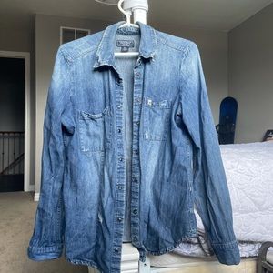 GUESS denim button up